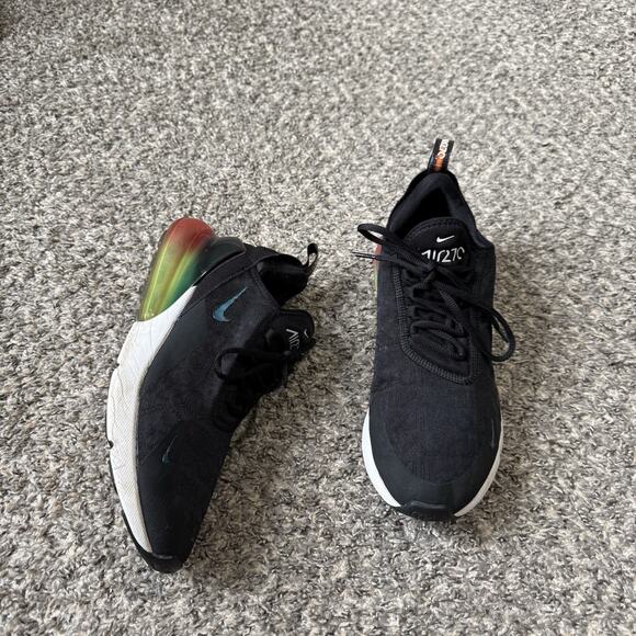 Nike Air Max 270 SE Black Laser Orange Volt Ombre Gradient Vapormax Men sz 10.5 main image 6
